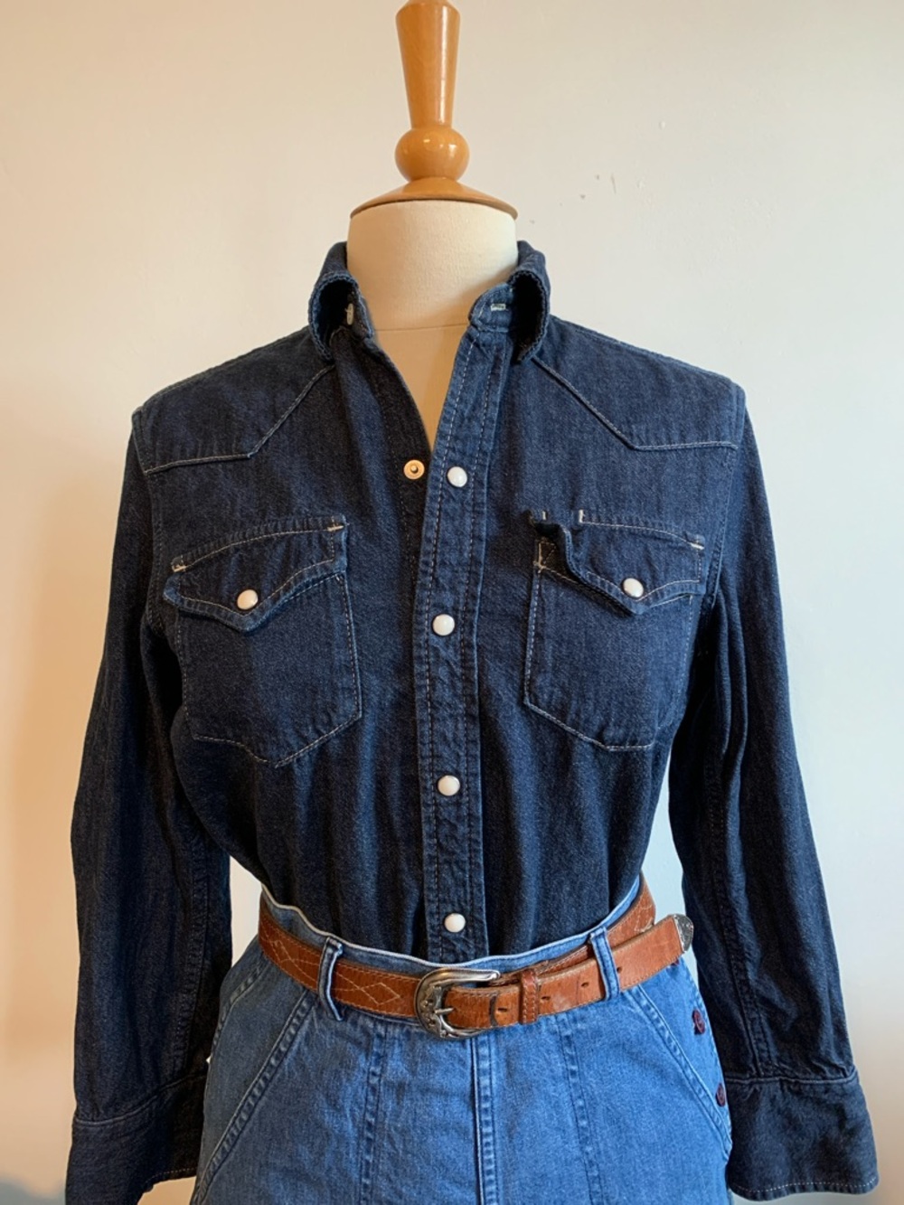 Buck Mason Dark Indigo Denim Button-Down Shirt
